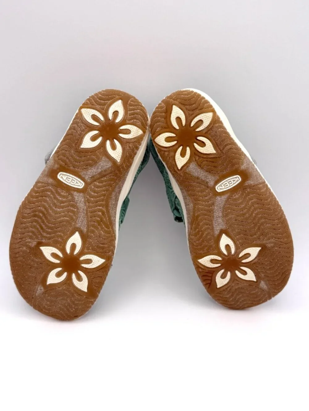KEEN Elle Backstrap Toddler Sandals Lichen Star White US 10 M